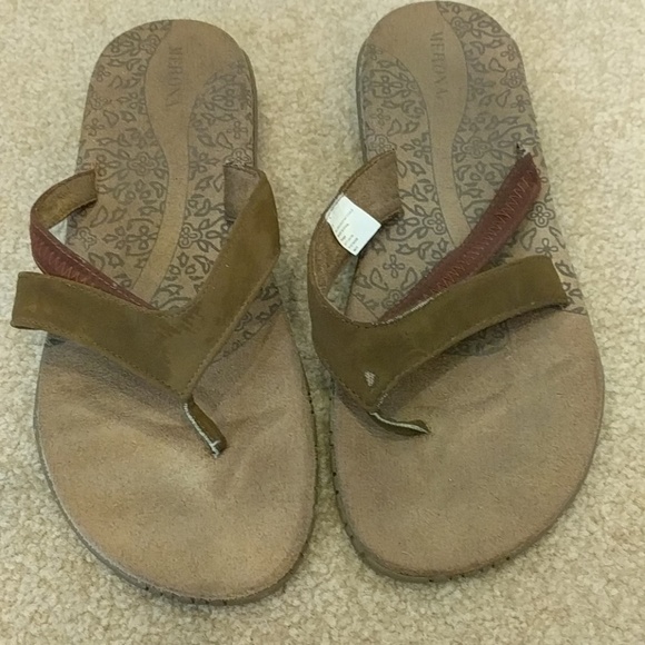 Merona Shoes - Suede top flip flops